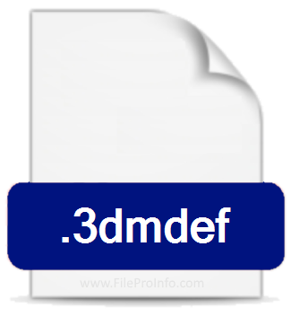 .3DMDEF file extension.