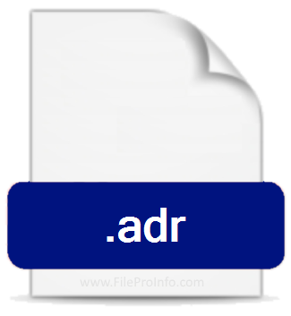 .ADR file extension.