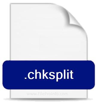 .CHKSPLIT file extension.