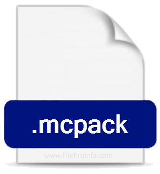 .MCPACK file extension.