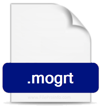 .MOGRT file extension.