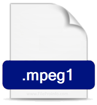 .MPEG1 file extension.