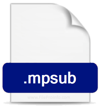 .MPSUB file extension.