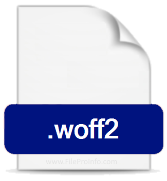 .WOFF2 file extension.