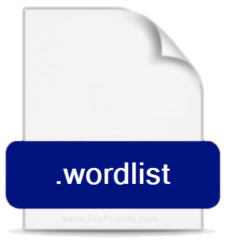 .WORDLIST file extension.